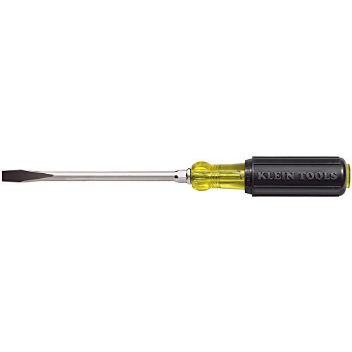 Klein Tools 602-6 5/16-Inch Keystone Tip Heavy Duty 6-Inch Screwdriver with Round Shank