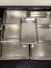 Lot Of 7 Polar Ware 1202 & Unbranded Stainless Steel Medical Dental Trays