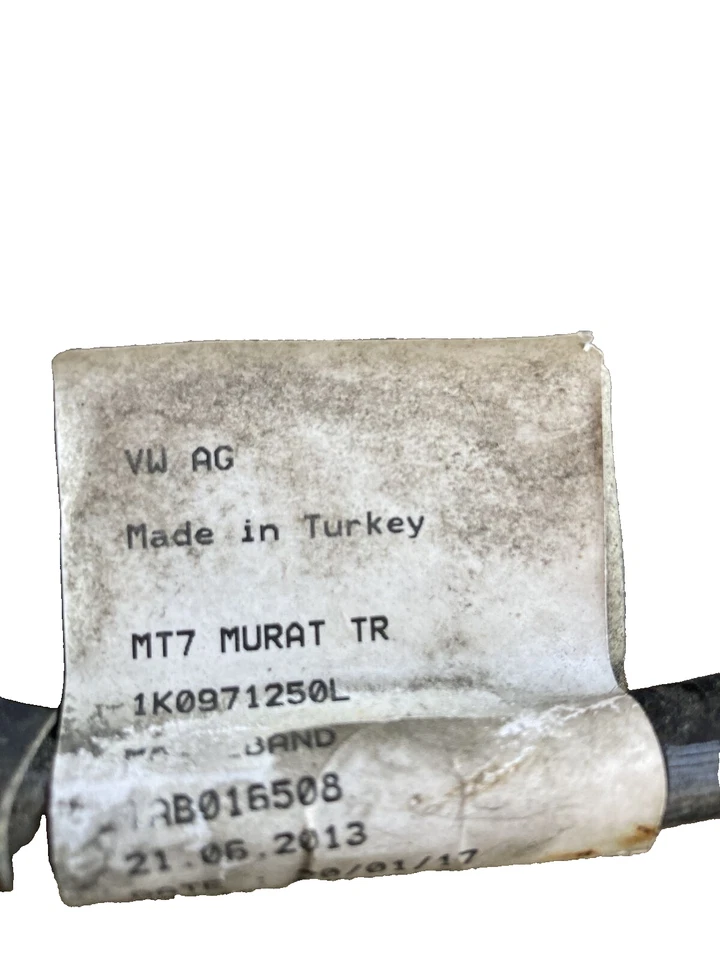 Correa de cable de tierra 13-18 Volkswagen Jetta OEM 1K0971250L Foto 2 de 3