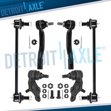 6pc Front Sway Bar Outer Tie Rods Ball Joints...