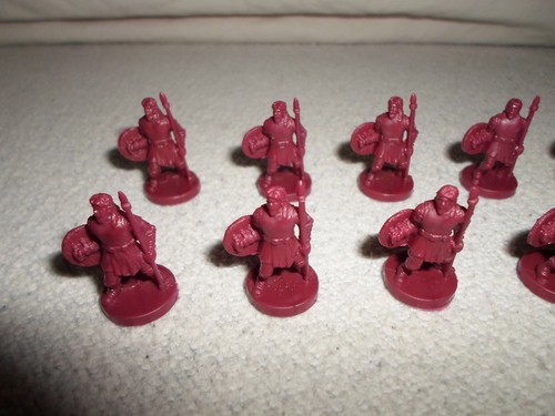 *Parts Only* Risk GodStorm Board Game *Greek Plum Red Soldier Replacement Lot 10 - Picture 2 of 9