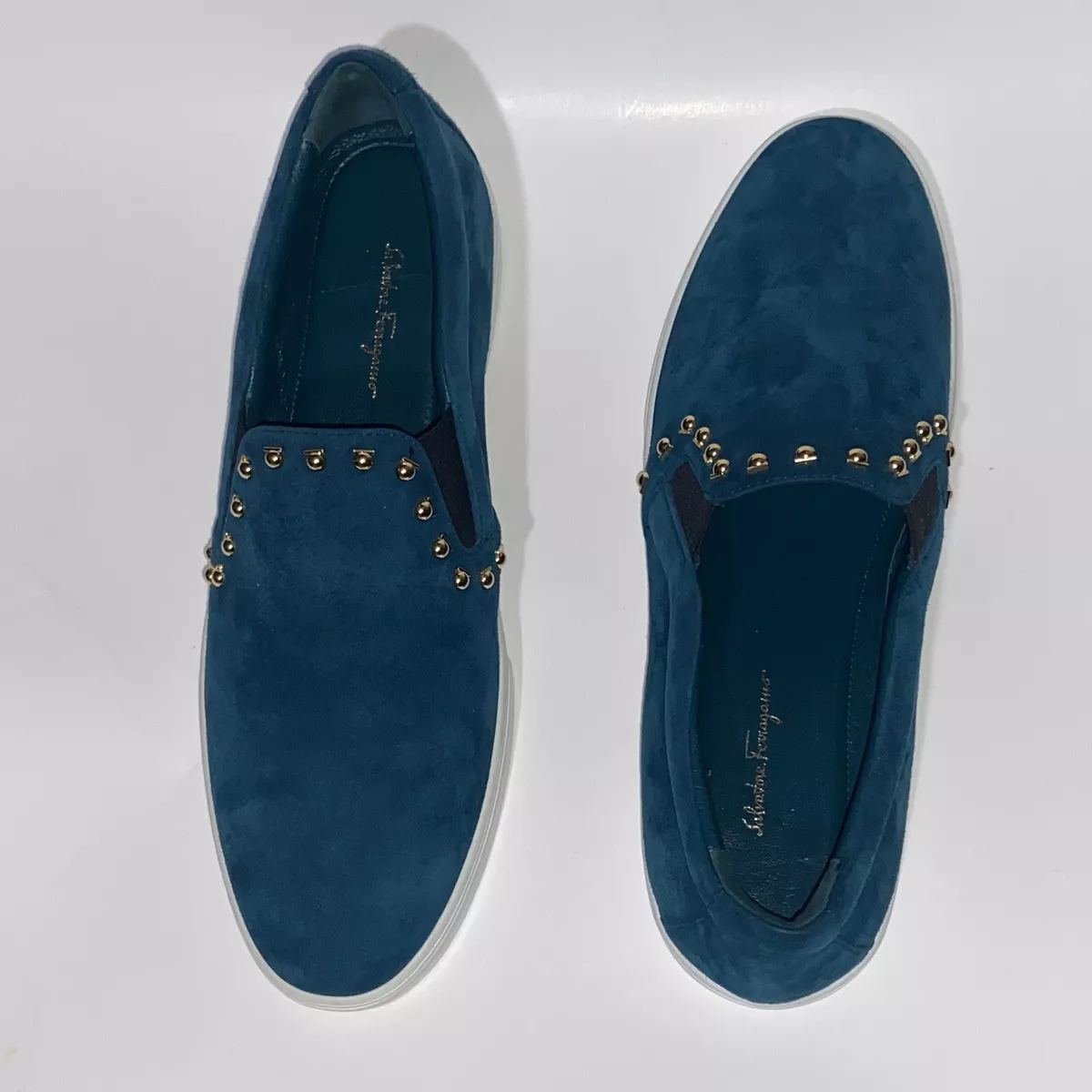 Salvatore Ferragamo Slip on Sneakers Studded Shoes Spargi