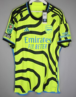 NWT ARSENAL LONDON 2023 2024 AWAY FOOTBALL SHIRT JERSEY #7 SAKA