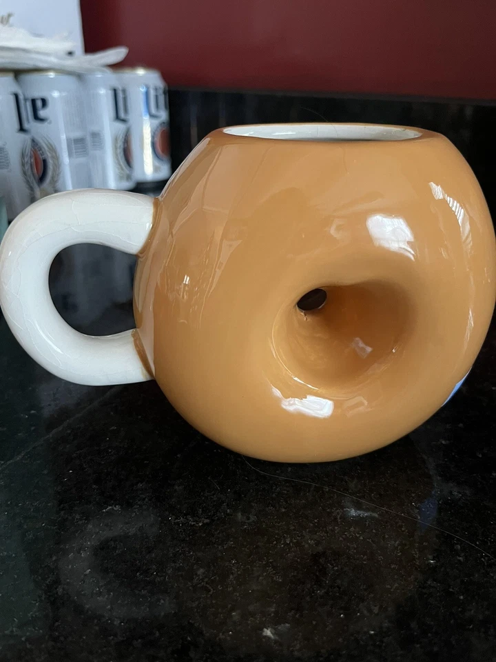 TAZA DONAS Pfaltzgraff cara sonriente 12 oz café té cacao novedad taza de cerámica Foto 4 de 4