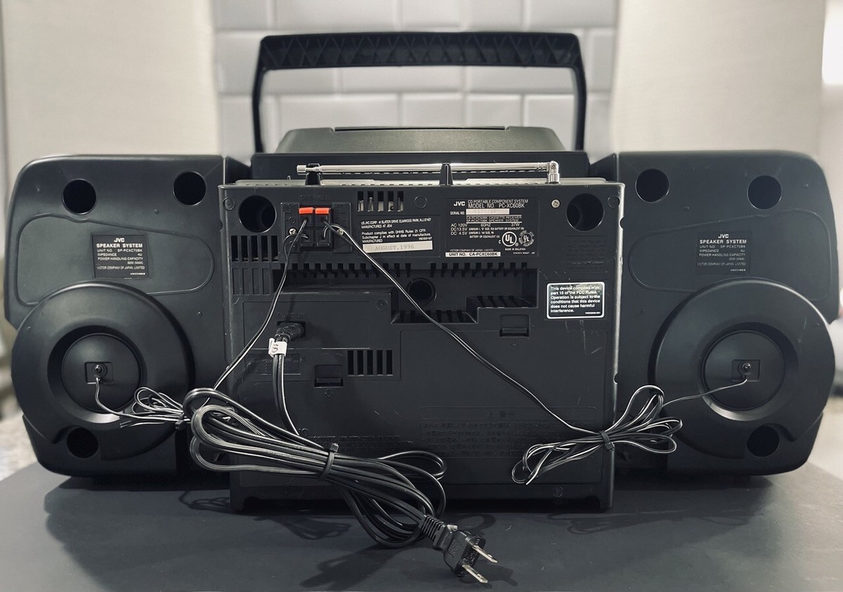 JVC Pc-xc60 Stereo System Boombox 10 Disc CD Changer & Cassette