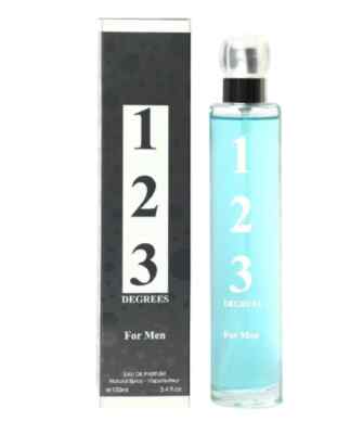 123 Degrees Men's Cologne Collection Eau de Perfum Gift 3.4 OZ
