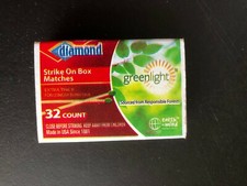 OLD Vintage "DIAMOND" "GREENLIGHT" matchbox MADE IN USA