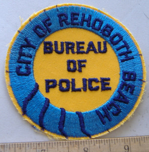 REHOBOTH BEACH  POLICE DELAWARE FABRIC PATCH
