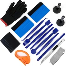 Vinyl Squeegee Kit Car Wrap Application Tools Window Tint Film TUCK USA