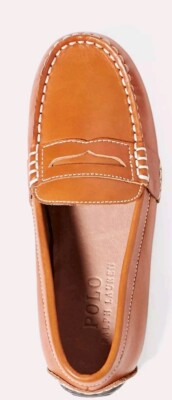 Polo Ralph Lauren Mens Brown Leather Telly Penny Loafers Driving Shoes Size 13 D Polo Ralph Lauren Men main image 4