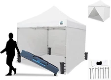 King Canopy Festival 10-Feet by 10-Feet Instant Pop up with 3 Solid Sides