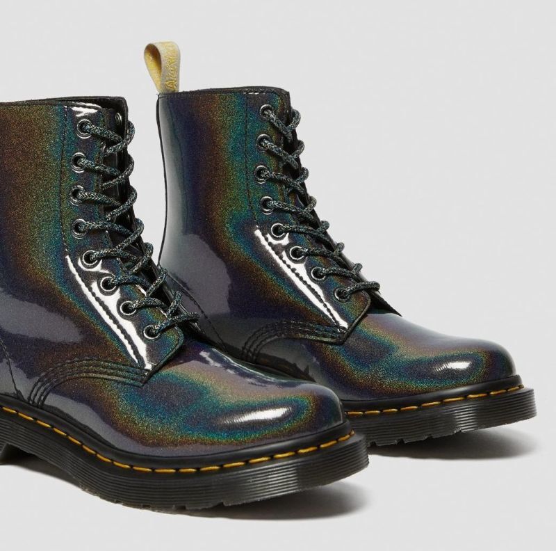 Dr Martens 8 Hole 1460 Pascal Vegan Gunmetal Prysm image 3