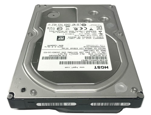 HGST 6TB 64MB Cache 7200RPM SATA 6.0Gb/s 3.5" NAS Hard Drive - HDN726060ALE610 - Afbeelding 5 van 6