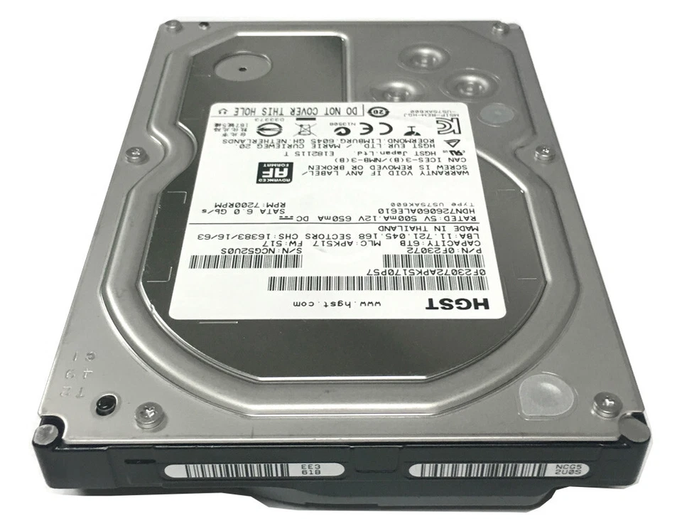 HGST 6TB 64MB Cache 7200RPM SATA 6.0Gb/s 3.5" Hard Drive - HDN726060ALE610 - Image 4 of 4