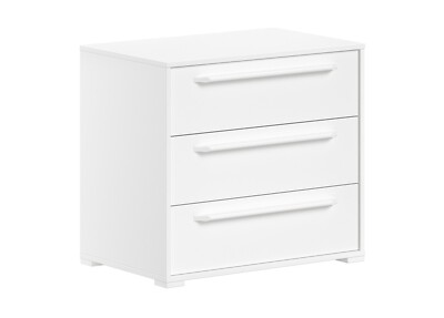 Kommode mit 3 Schubladen Aufbewahrungsschrank Sideboard Schrank Weiß