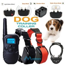 Collar de entrenamiento con descarga el ctrica para perros con LCD Remote 2800ft