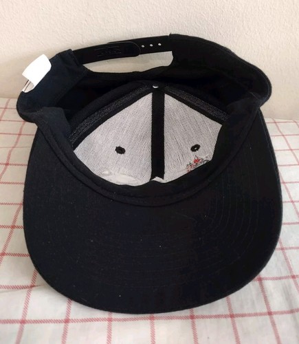 CACS Grim Reaper Cap Hat Black Mens Adjustable Snapback Embroidered - Picture 6 of 6