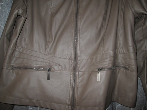 Damen Apt.9 Größe 1x Kunstleder Motorradjacke Top gebrauchter Zustand - Bild 2 von 4