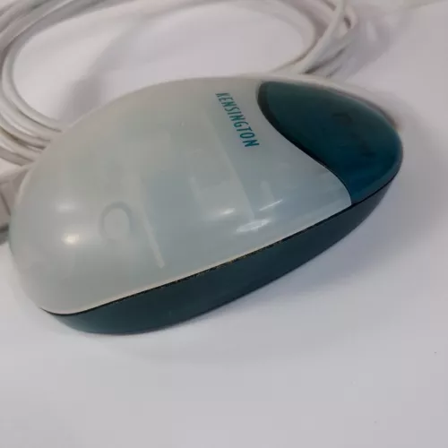 Vintage Kensington Mouse in a Box MAC USB Green translucent clear #64470 wired