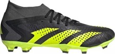 adidas Sz 10 PREDATOR ACCURACY.2 FIRM GROUND SOCCER CLEATS Black/Yellow IG0781