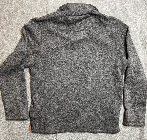 Woolrich Fleece Vintage Snap T Pull Over Outdoor Jacket, Gray, Mens L Defect - Picture 14 of 16