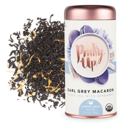 Pinky Up EARL GREY MACARON Loose Tea 2.1oz in Tin