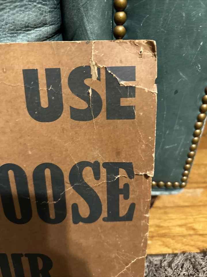 ESCASO LETRERO PUBLICITARIO HARINA DE GANSO DE NIEVE Foto 2 de 4