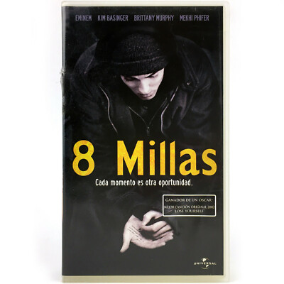 8 MILLAS EMINEM RABBIT HIP HOP MARSHALL BRUCE MATHERS III M&M SLIM SHADY RAP VHS