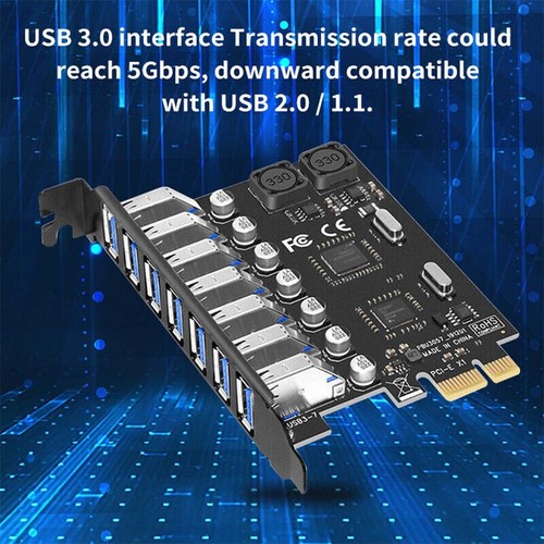 PCI-E to USB Adapter Board USB 3.0 High Data Transmission Speed Expansion Boards - Afbeelding 7 van 12