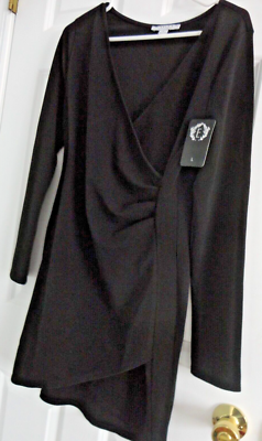 FAVLUX FASHION WOMENS BLACK WRAP LONG SLEEVE SHORT KNEE DRESS SIZE L | eBay FAVLUX FASHION WOMENS BLACK WRAP LONG SLEEVE SHORT KNEE DRESS SIZE L | eBay
