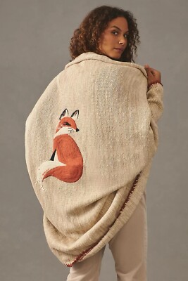 Anthropologie Fox Cardigan Sweater (Size 1X/2X) | eBay Anthropologie Fox Cardigan Sweater (Size 1X/2X) | eBay