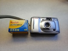 Kodak KV270 35mm Point and Shoot Film Camera - 2 Kodak Max 400 Color Film untest