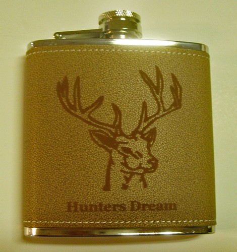 Philadelphia Eagles Football Texture 6 oz flask w opt presentation box  stainles - Afbeelding 6 van 14
