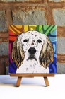 English Setter Ceramic Coaster Tile