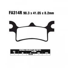 EBC Bremsbeläge FA314 R Motorrad