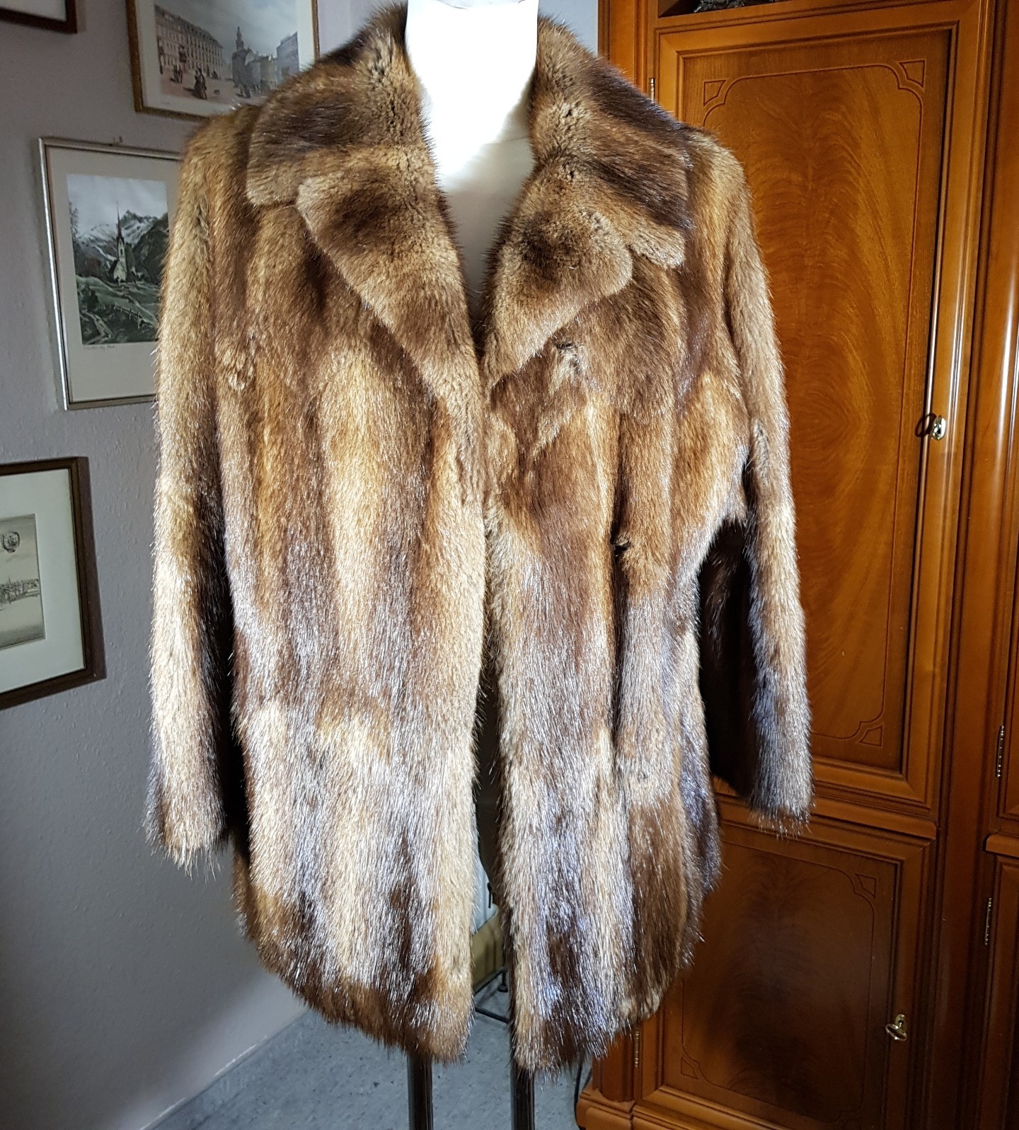 Pelzmantel Bisam Gr 40 