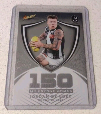 2024 Footy Stars Jordan De Goey Milestone Games  Hobby 008/240 MGH24 Low    
