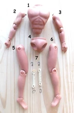 1979 BOND Moonraker BLACK HOLE BUCK ROGERS 12" mego figure -- HEAD ARM LEG ns