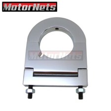 Chrome Billet Aluminum 2 Steering Column Mount Bracket W 2.5 Drop Key Notch