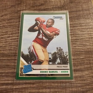 2019 Panini Donruss Rated Rookie Press Proof Green Deebo Samuel RC SP! SF 49ERS 