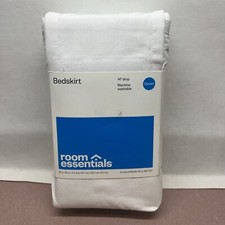 White QUEEN Bedskirt 14" Drop - Room Essentials New