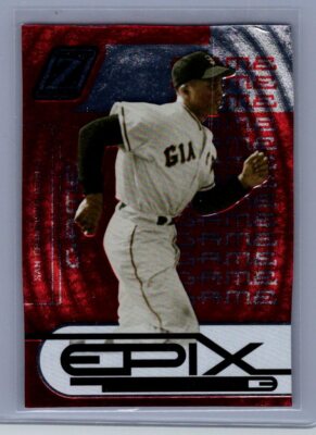 2005 Donruss Zenith #E-25 Willie Mays Epix Game Red #/150