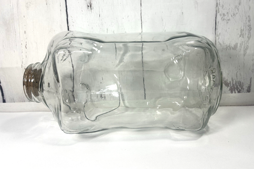 VINTAGE 5 GALLON LIBBEY "THIS LITTLE PIGGY WENT TO MARKET" GLASS JUG 20"X 10" - Picture 8 of 10