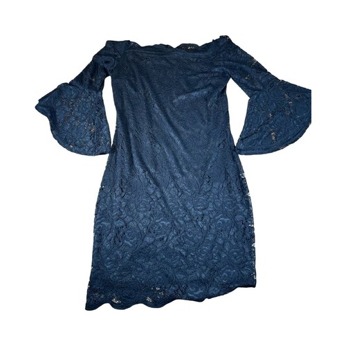 CURE Kleid Damen Medium schwarz Spitze Glockenärmel mit Slip - Bild 12 von 13