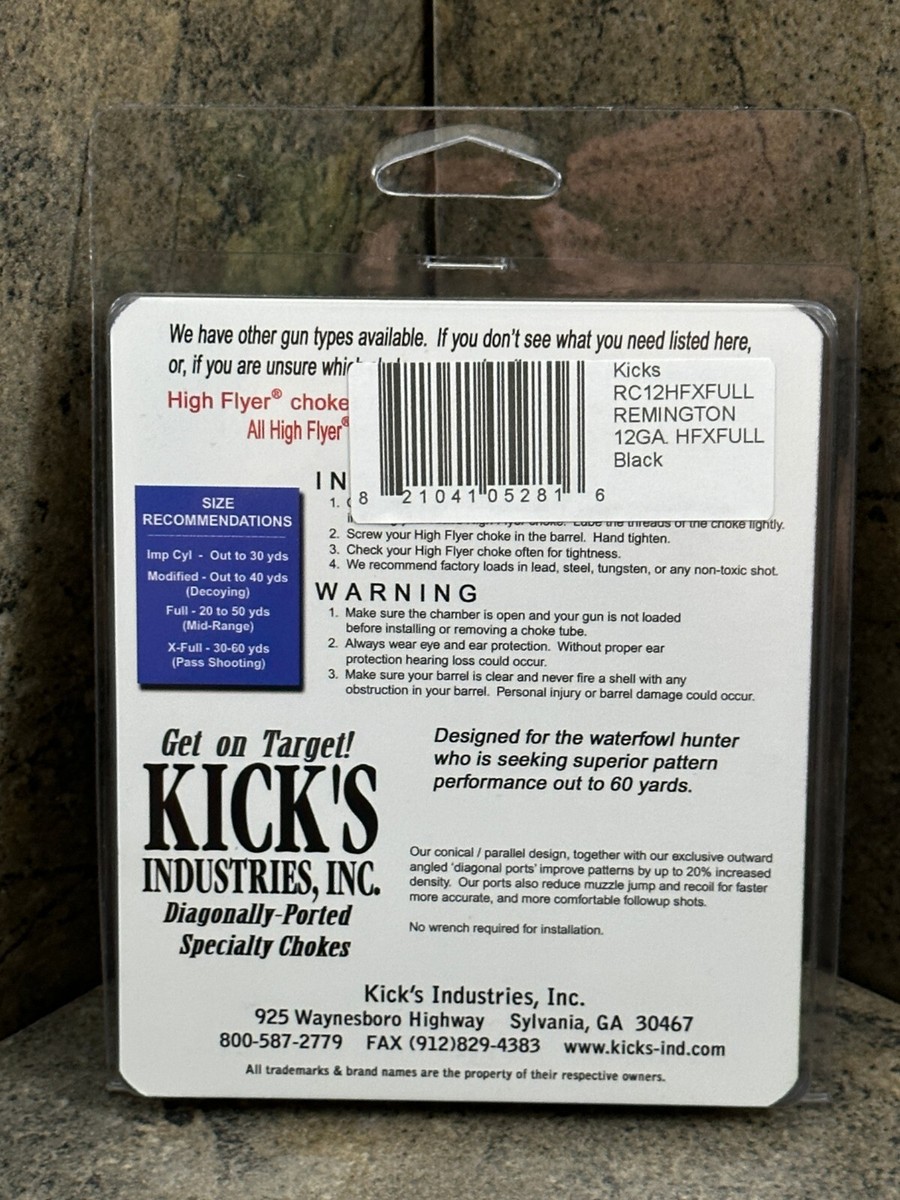 Kick's Industries High Flyer XFull Choke Tube (RC12HFXFULL) for