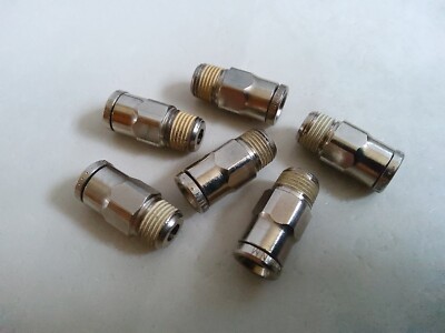 NORGREN PNEUFIT GERADER ADAPTER 1/8 BSP KONISCHES GEWINDE 6 MM OD ROHR (STÜCK 6)