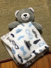 Le Bebe security blanket glasses bow ties mustache