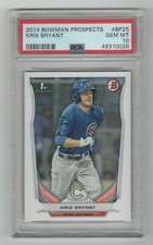 2014 Bowman Prospects * Rookie Card * Kris Bryant * #BP25 * PSA 10. rookie card picture