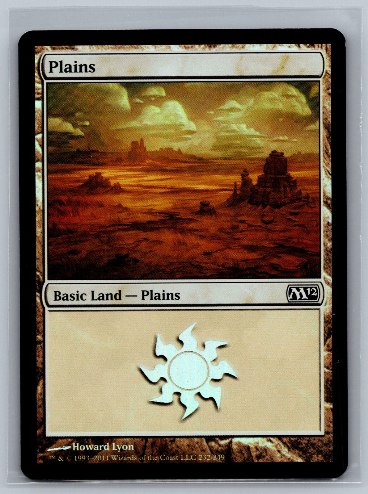 Magic The Gathering Magic 2012 Plains #232/249 Foil Land MTG TCG CCG M12