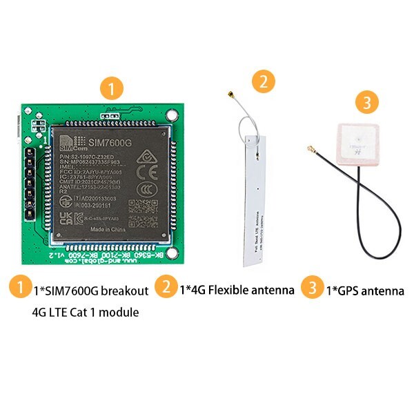 Sim7600g Pcb Module SIM7600G LTE breakout mini SIM7600G CAT1 kits Global band 4G module ...